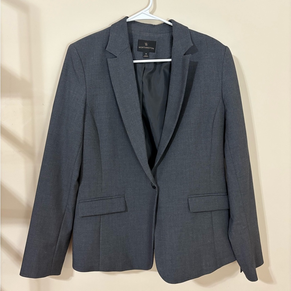 Women’s Gray Suit Jacket/Blaze Size 10